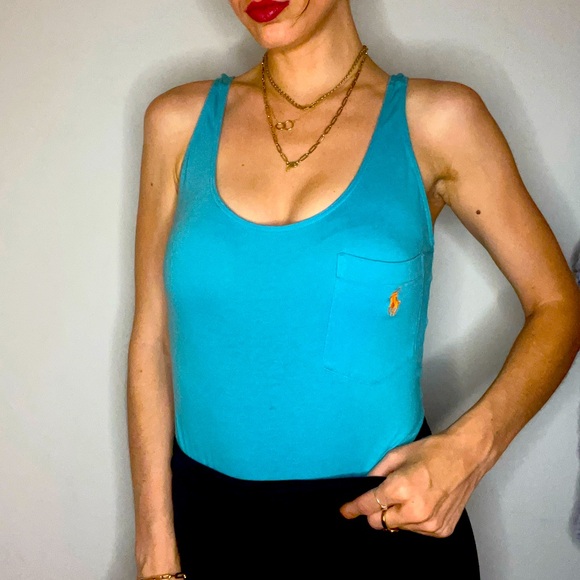 RALPH LAUREN POLO RARE VINTAGE BLUE BODY SUIT - Picture 3 of 16